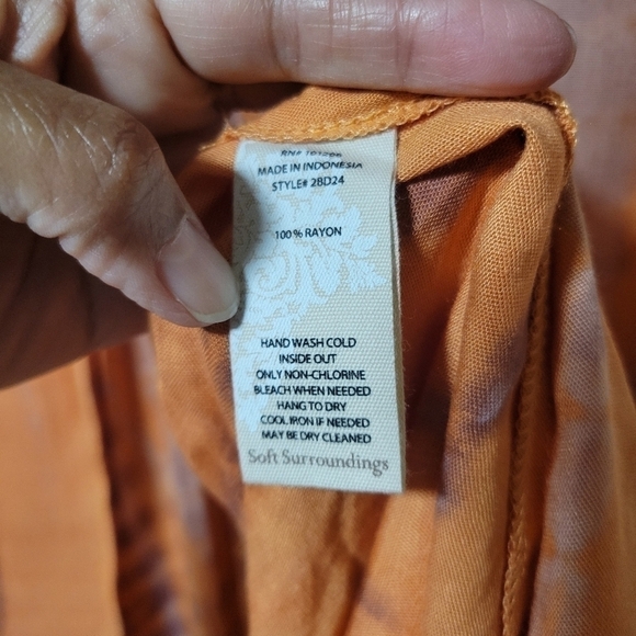 Soft Surroundings  NWT Sunset Bali Maxi Dress size small. - Picture 12 of 12